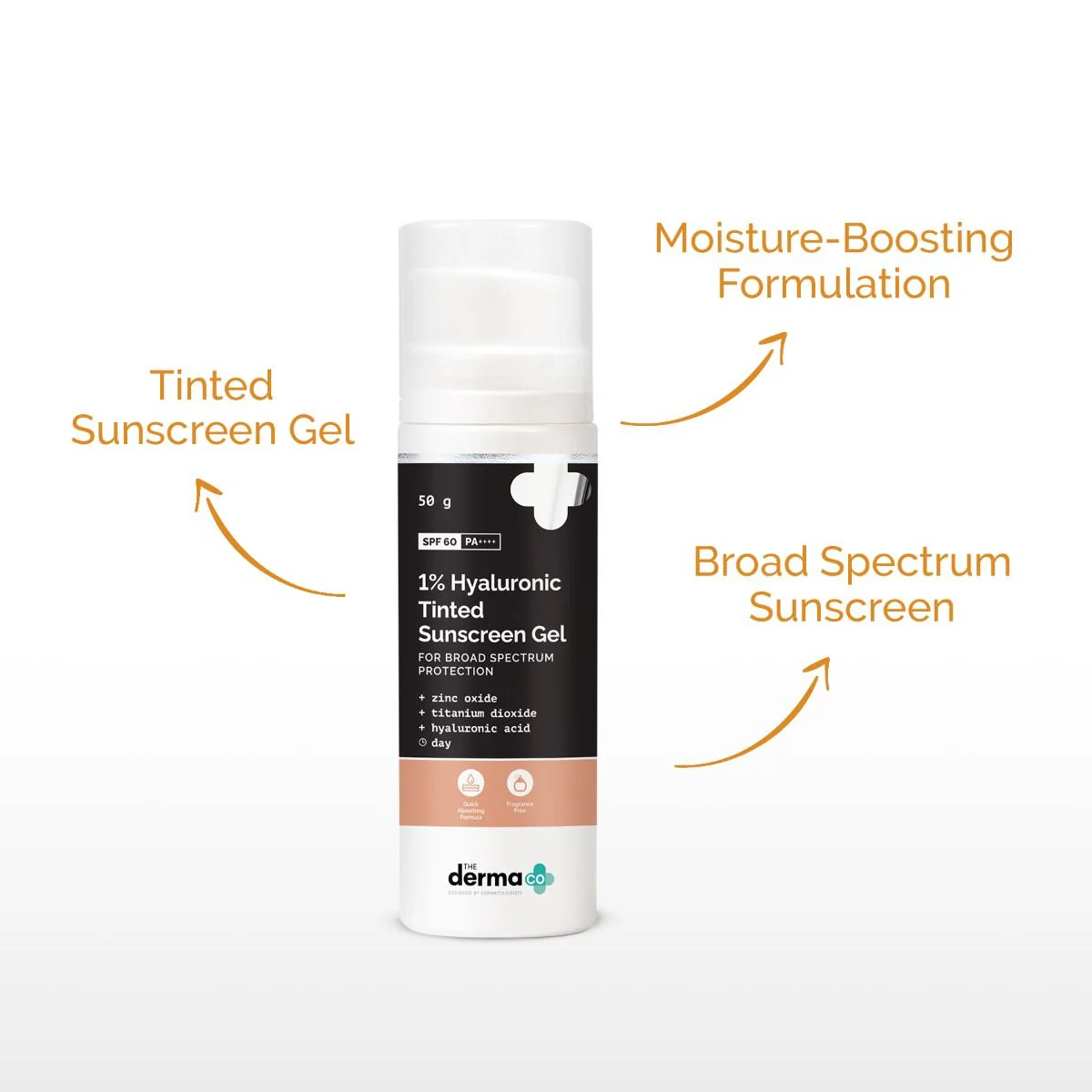 1% Hyaluronic Tinted Sunscreen Gel for Broad Spectrum Protection - 50g - Image 5