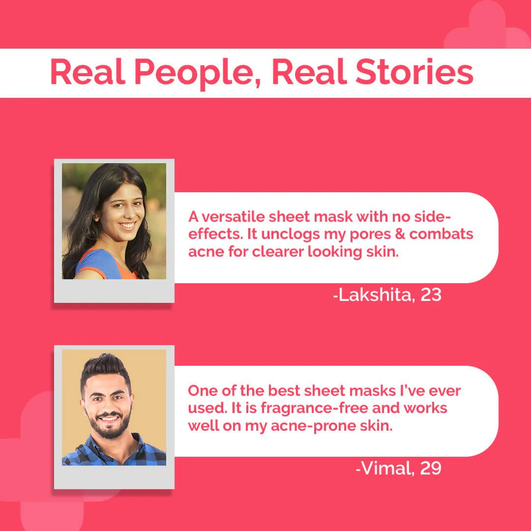 1% Salicylic Acid Sheet Mask With Salicylic Acid & Allantoin - 20g - Image 4