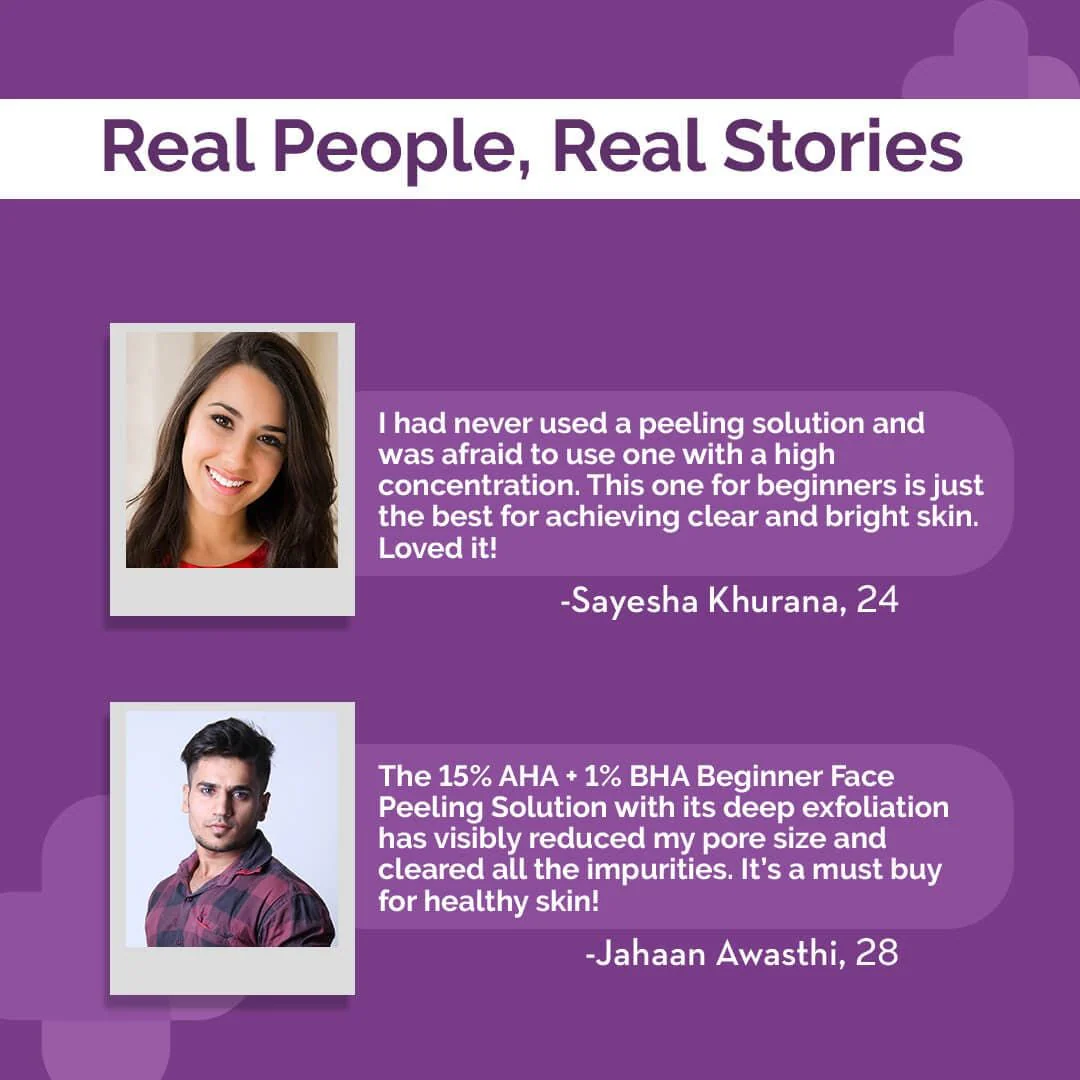 15% AHA+1% BHA Beginner Face Peeling Solution - 30ml - Image 6