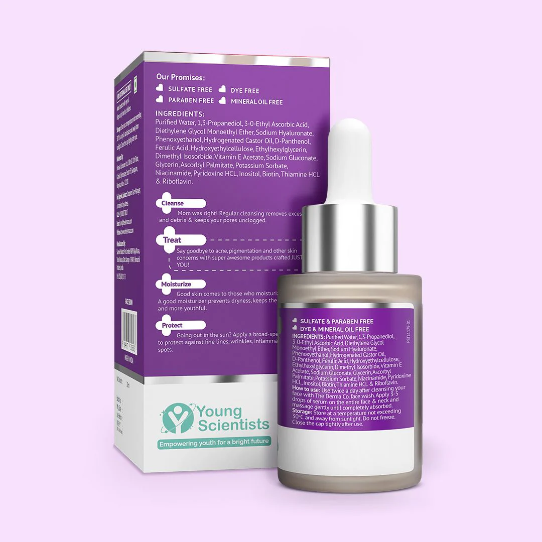 5% Vitamin C Daily Face Serum with Ferulic Acid & Multivitamin - 30ml - Image 8