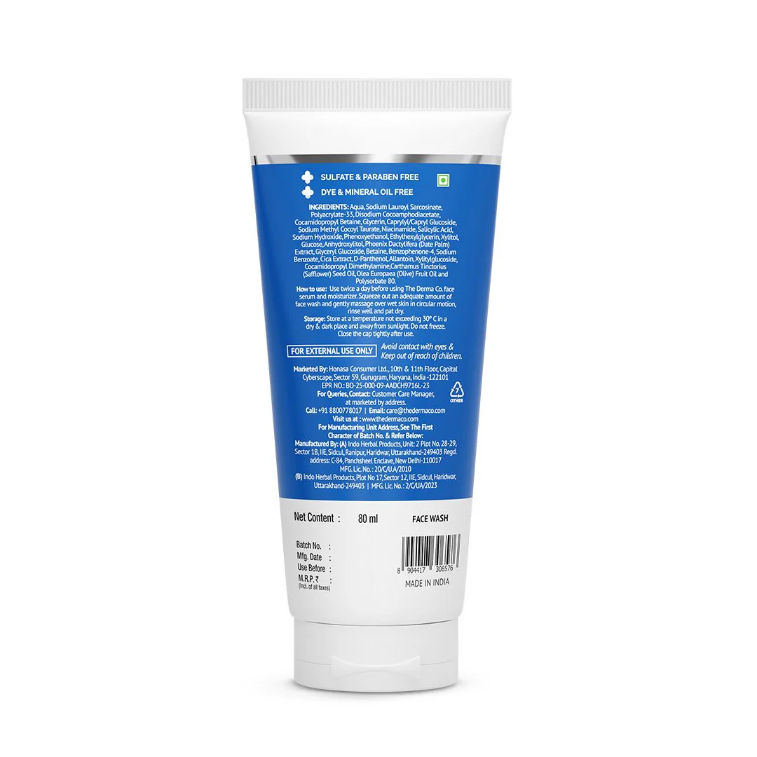 2% Sali-Cinamide Anti-Acne Face Wash with 2% Salicylic Acid & 2% Niacinamide - 80ml - Image 8