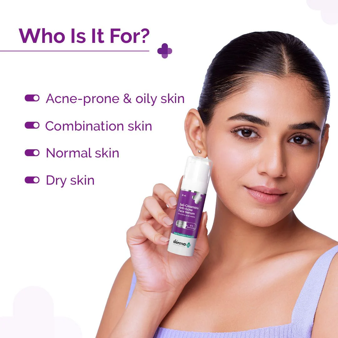 Sali-Cinamide Anti-Acne Serum with 2% Salicylic Acid & 5% Niacinamide - 30ml - Image 5